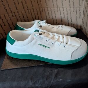 Hobibear White and Green Men's Sneakers